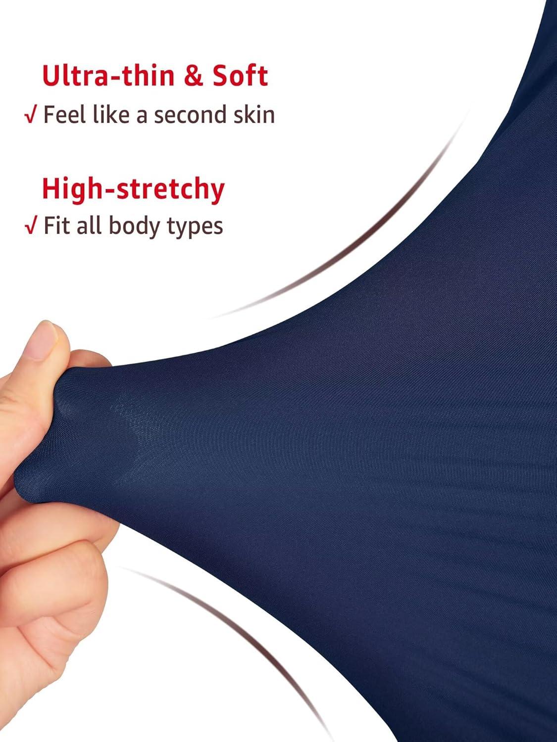 imageWomens Long Sleeve Shirts Lightweight Stretchy Going Out Tops Crew Neck Basic Tee Slim Fit Fall Y2K Outfit 2026Navy Blue